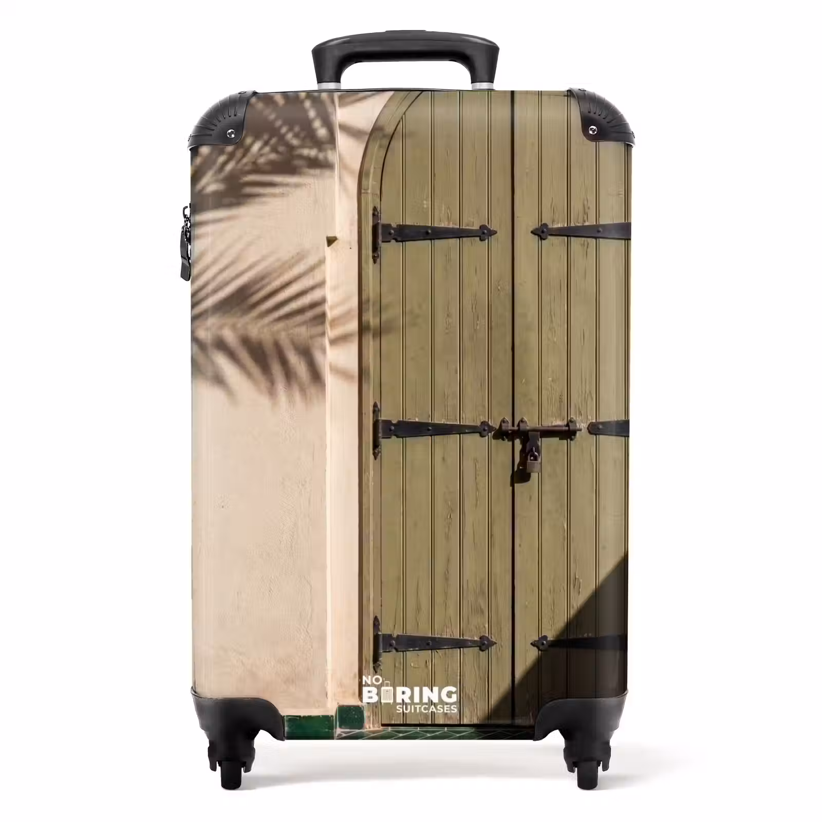 Suitcase - Door - Wood - Architecture - Greenery - Rustic — 1