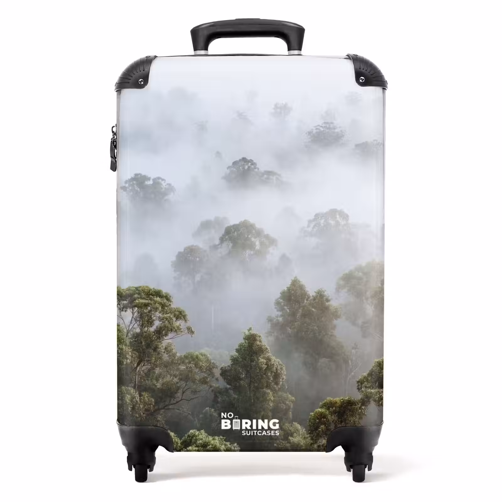 Suitcase - Nature - Fog - Forest - Morning - Gold — 1