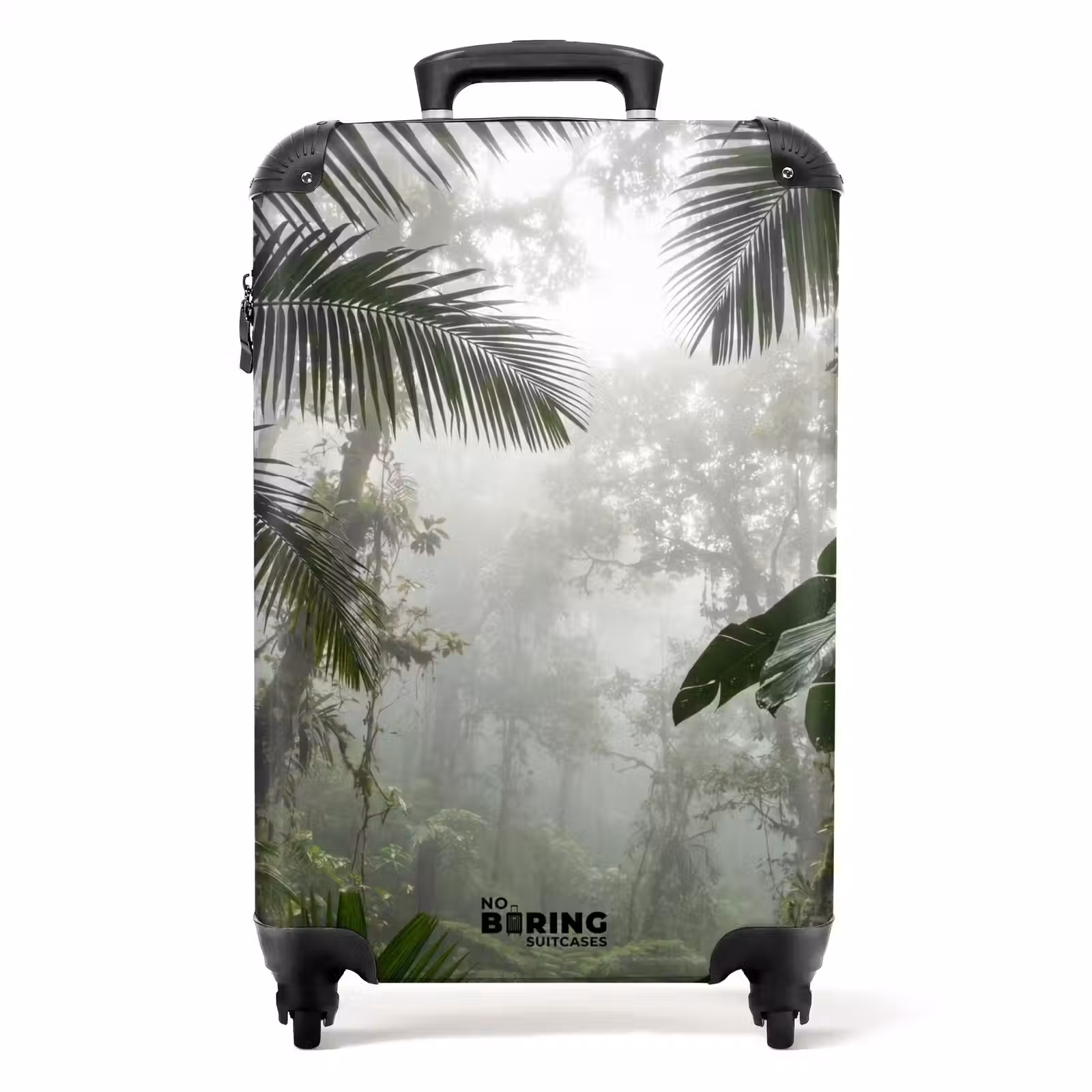Suitcase - Nature - Jungle - Fog - Green - Leaves — 1