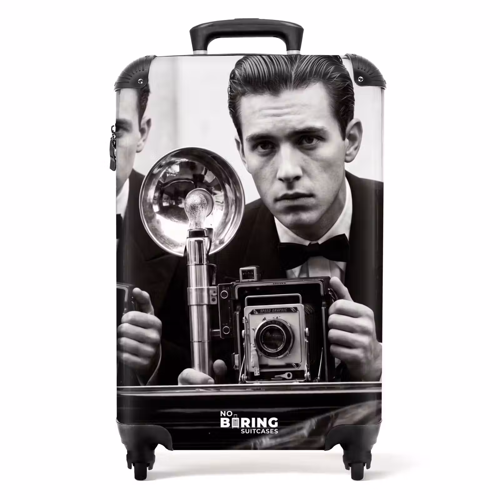 Suitcase - Photographer - Camera - Vintage - Photojournalism - Black-and-white — 1