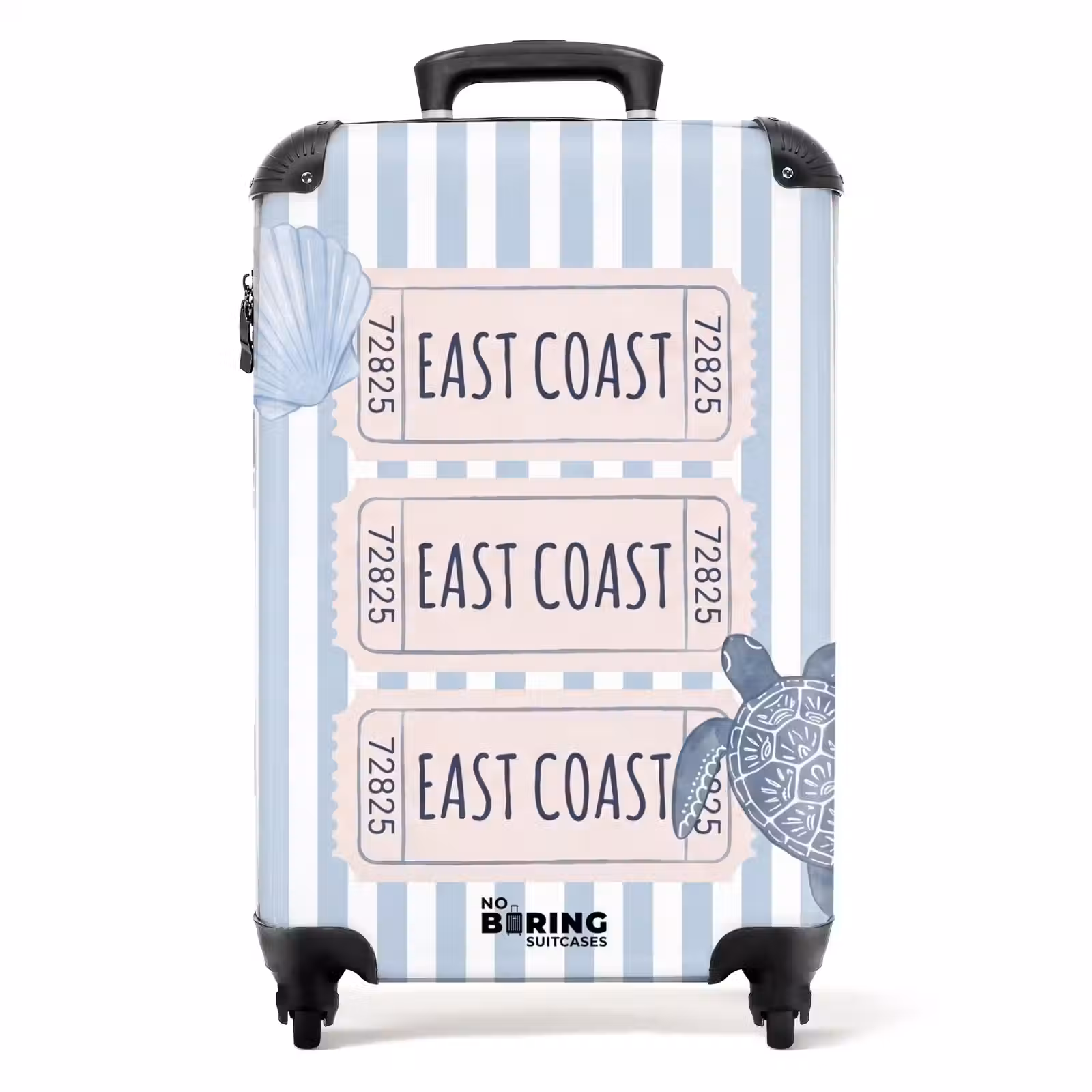 Suitcase - Shell - Ocean - Coast - Blue - Illustration — 1