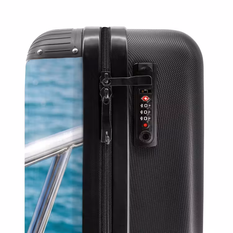 Suitcase - Bikini - Railing - Sea - Summer - Blue — 5