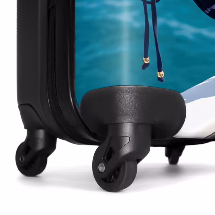 Suitcase - Bikini - Railing - Sea - Summer - Blue — 6