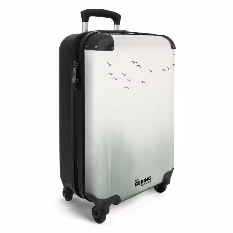 Suitcase - Bird - Flight - Nature - Minimalist — 4
