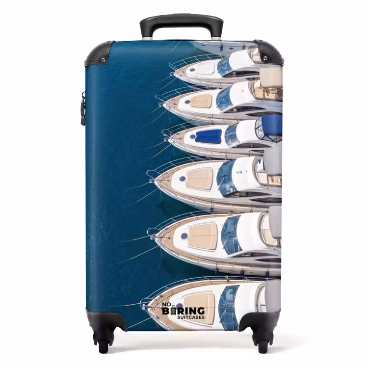 Suitcase - Boat - Marina - Water - Summer - Blue — 1