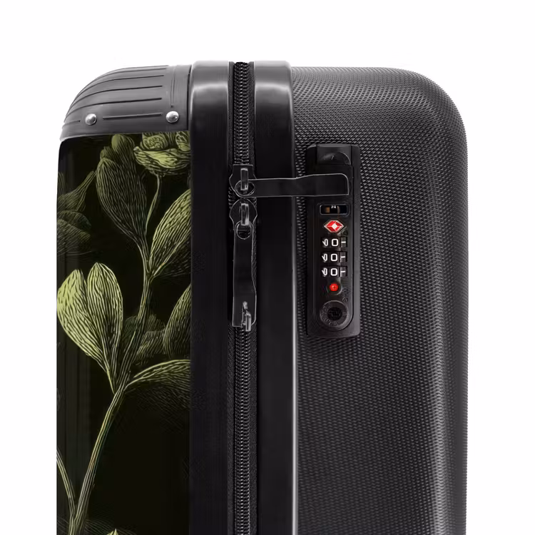 Suitcase - Classic - Dark - Botanical - Plants — 5