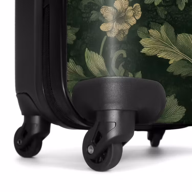 Suitcase - Dark - Green - Gold - Botanical — 6