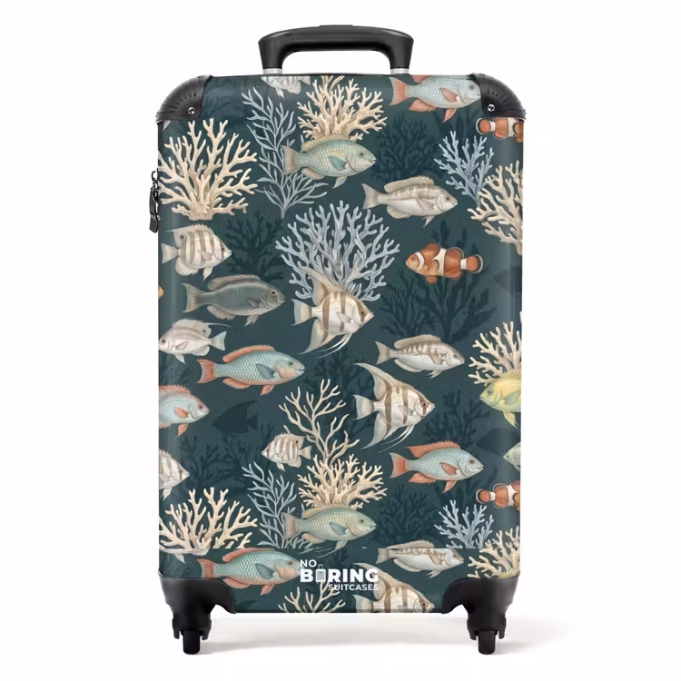 Suitcase - Fish - Coral - Underwater - Illustration — 1