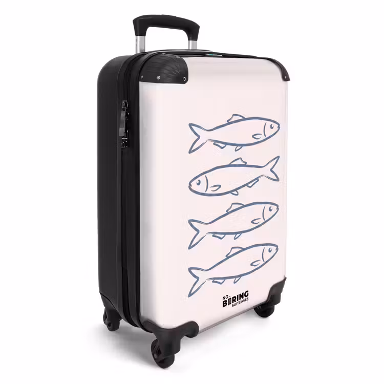 Suitcase - Fish - Four - Animals - Abstract - Blue — 4