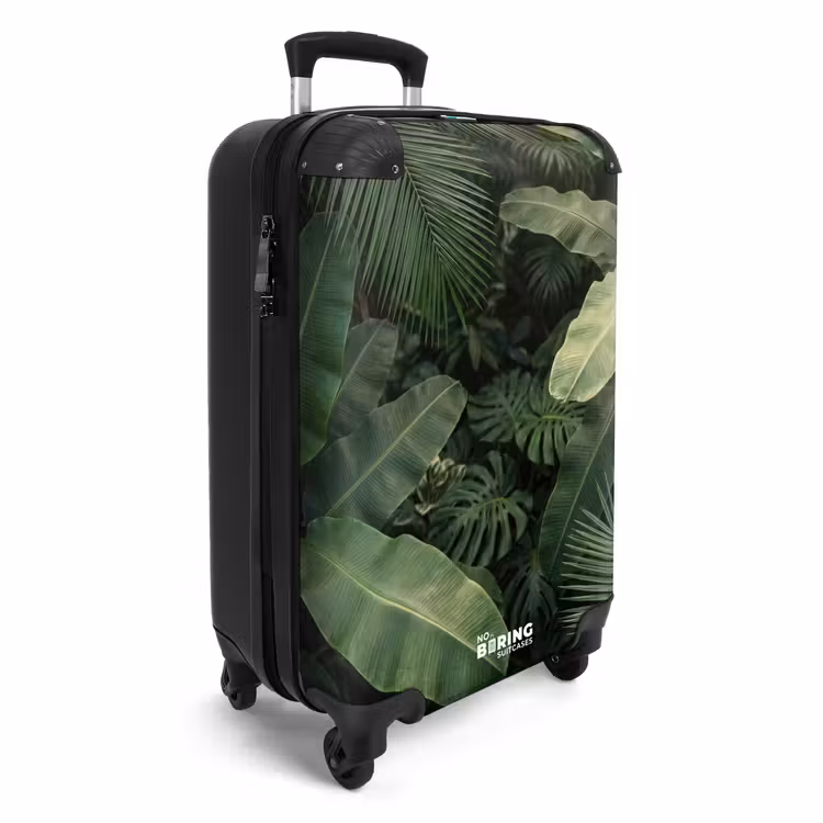 Suitcase - Leaves - Green - Tropical - Nature — 4