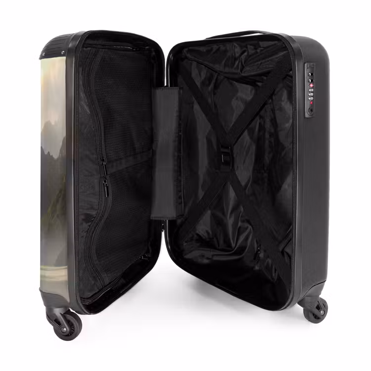 Suitcase - Mountains - Water - Fog - Nature - Landscape — 3
