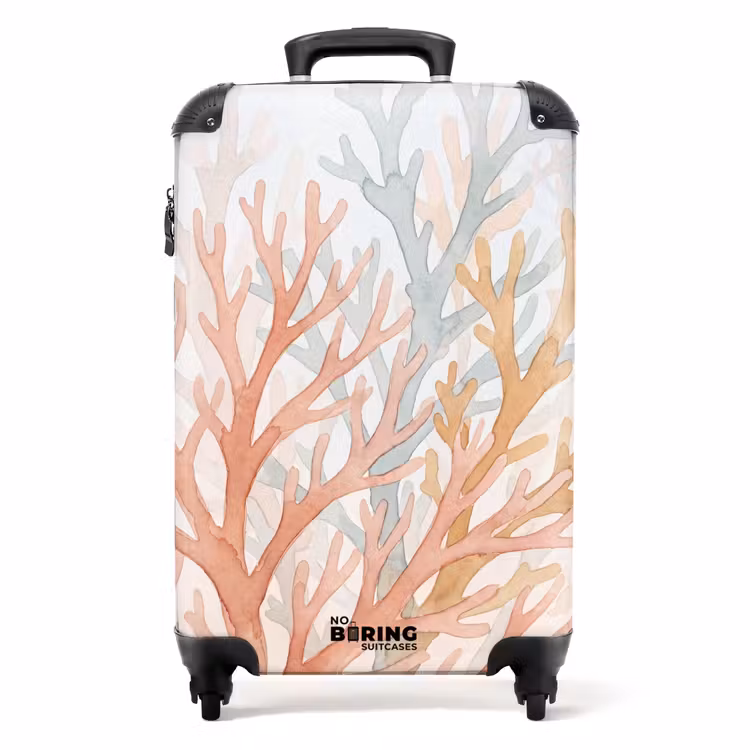 Suitcase - Nature - Abstract - Watercolor - Organic - Warm — 1