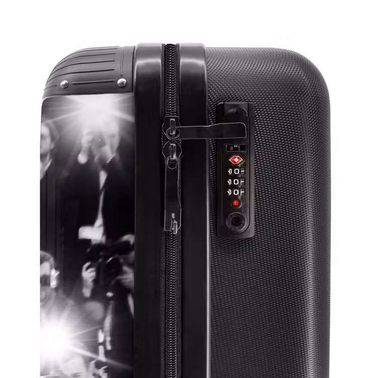 Suitcase - People - Camera - Flash - Black and White - Media — 5