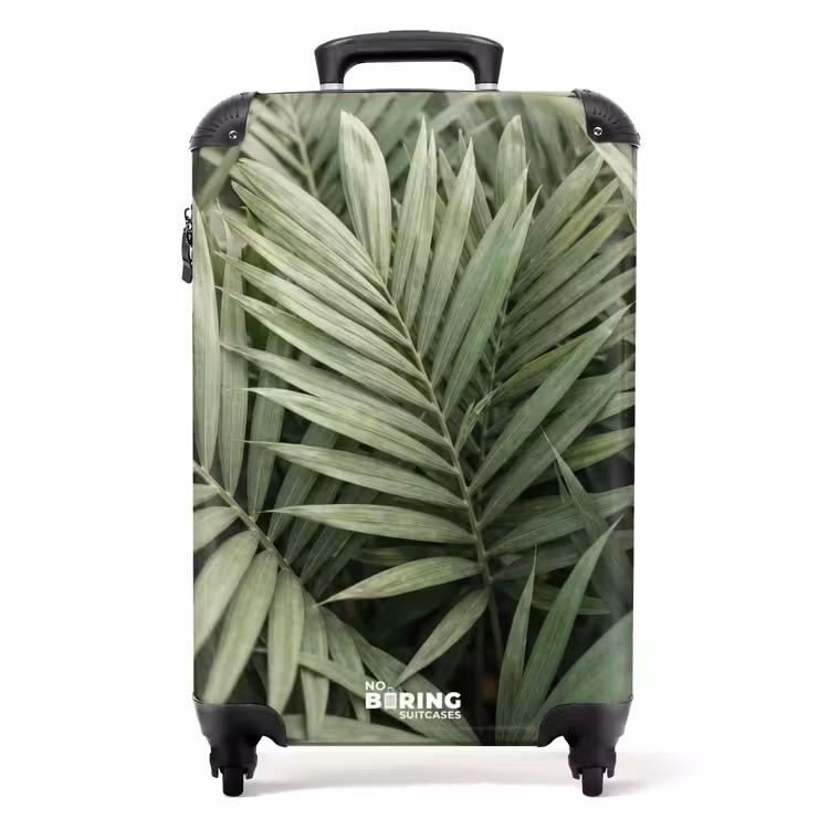 Suitcase - Plant - Palm Leaves - Nature - Green — 1