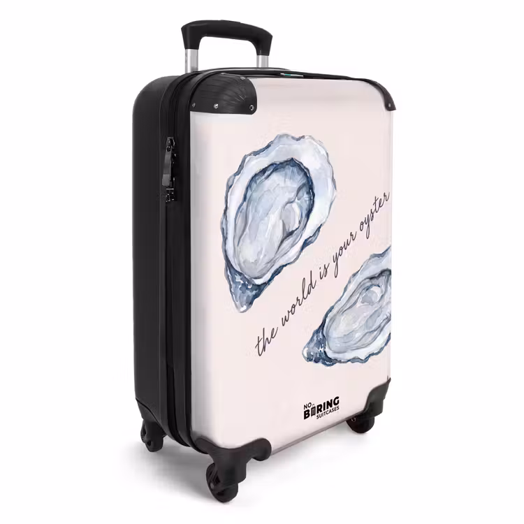 Suitcase - Seaside Life - Oyster - Watercolor - Minimalist - Blue — 4