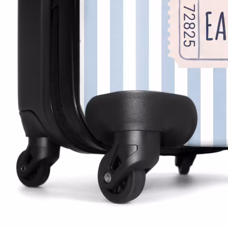 Suitcase - Shell - Ocean - Coast - Blue - Illustration — 6