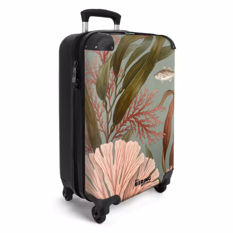 Suitcase - Underwater - Plants - Fish - Vintage - Green — 4