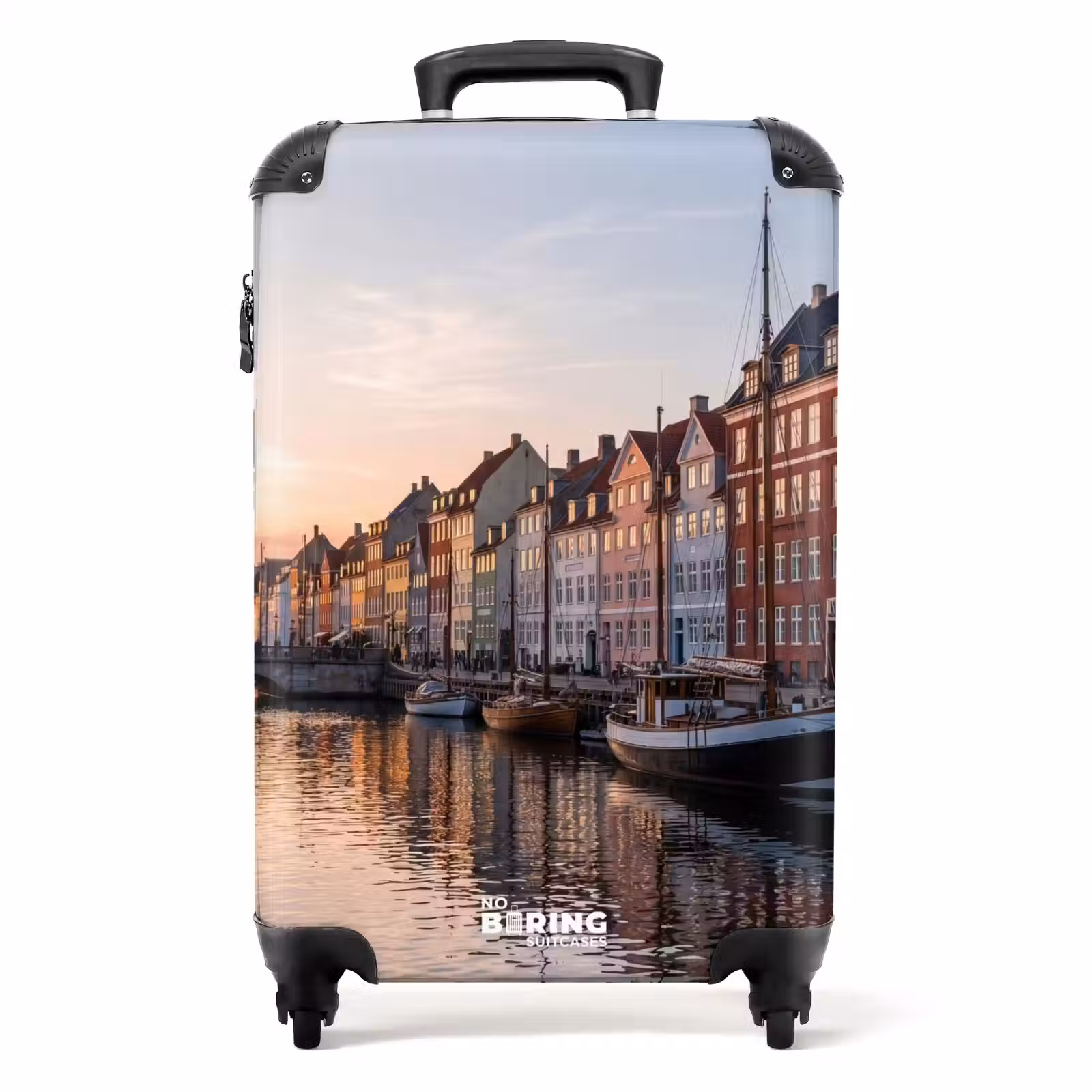 Suitcase - City - Canal - Sunset - Classic - Colorful — 1