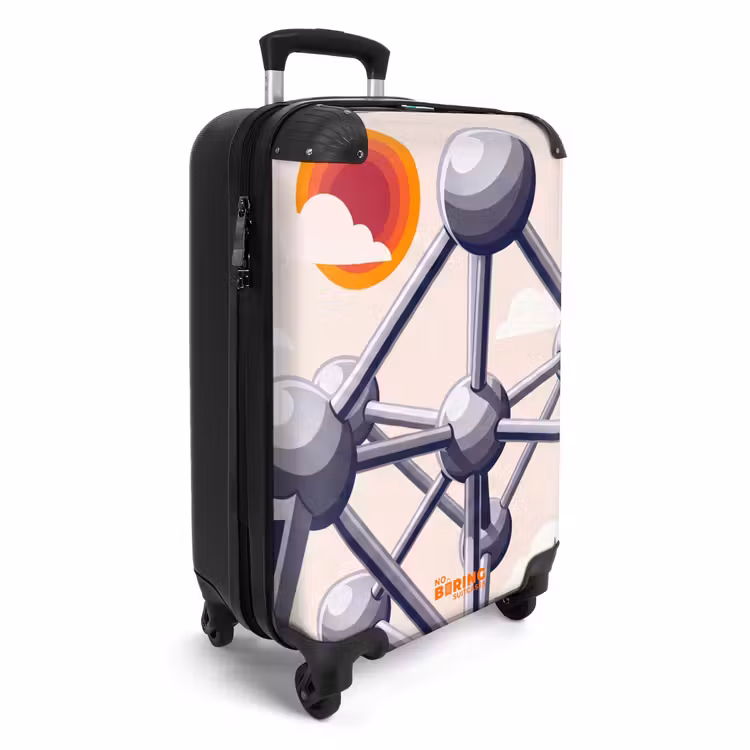 Suitcase - Architecture - Geometry - City - Modern - Gray — 4