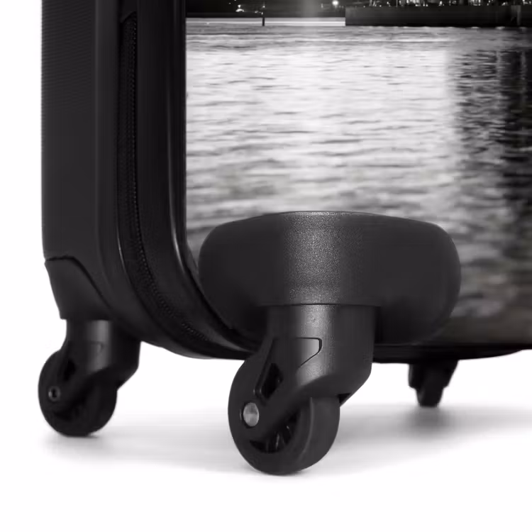 Suitcase - Architecture - Water - City - Modern - Black - White — 6