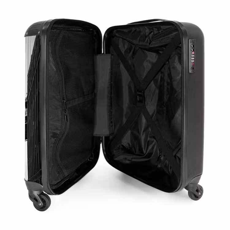 Suitcase - Bridge - City - Architecture - Modern - Black - White — 3