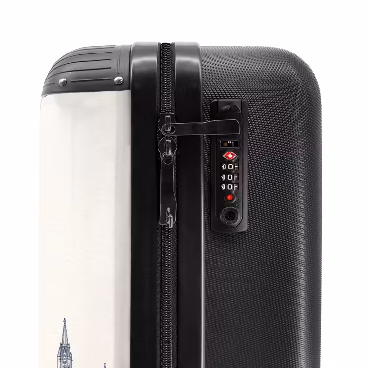 Suitcase - Budapest - Skyline - Architecture - Watercolor - Blue — 5
