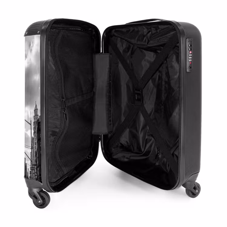 Suitcase - Building - High-rise - City - Architecture - Black-and-white — 3
