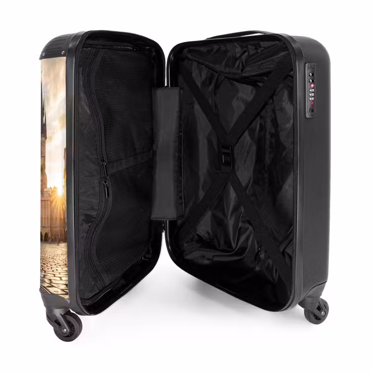 Suitcase - City - Prague - Morning - Architecture - Gold — 3