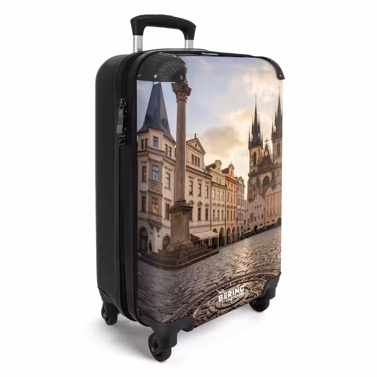 Suitcase - City - Prague - Morning - Architecture - Gold — 4