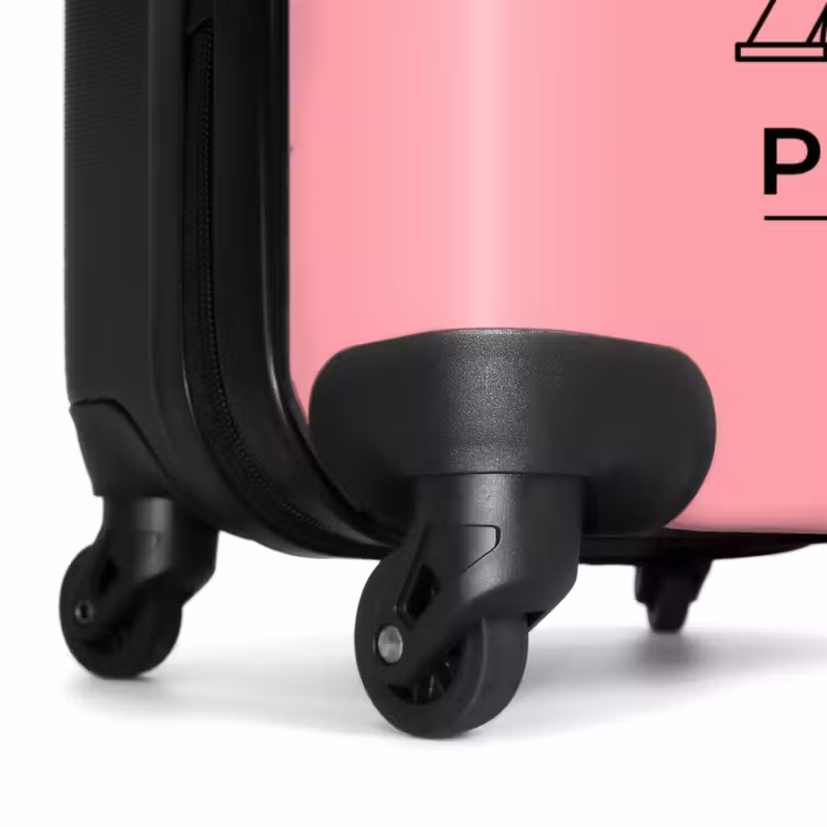 Suitcase - Eiffel Tower - Paris - Architecture - Minimalist - Pink — 6
