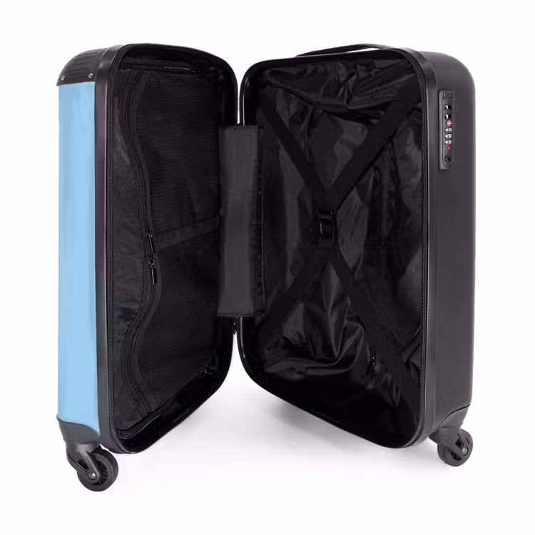 Suitcase - Landmark - Statue of Liberty - New York - Minimalist - Blue — 3