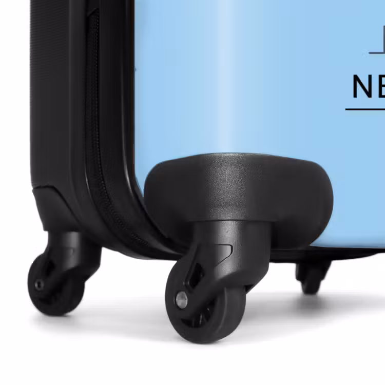 Suitcase - Landmark - Statue of Liberty - New York - Minimalist - Blue — 6