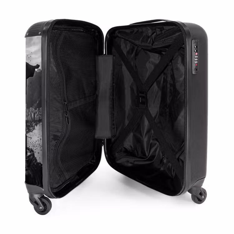 Suitcase - Monument - Cityscape - Landscape - Black - White — 3