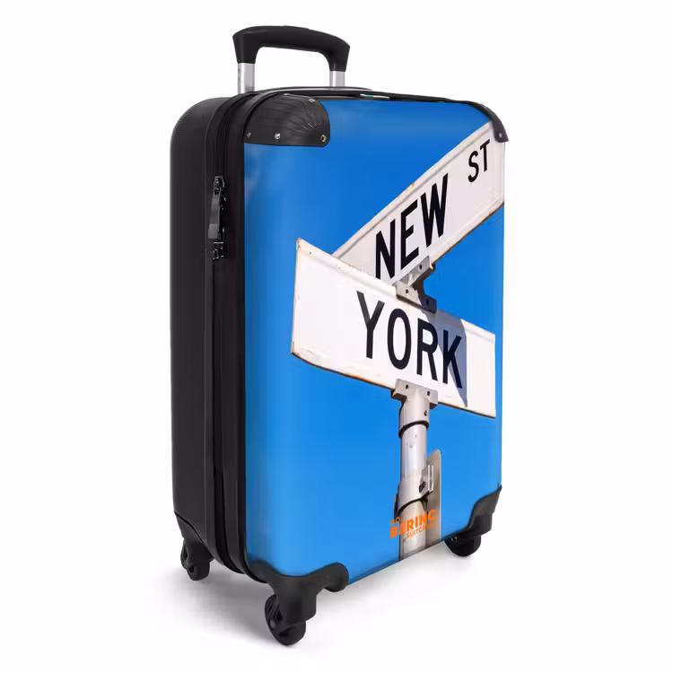 Suitcase - New York - Street Sign - City - Urban - Blue — 4