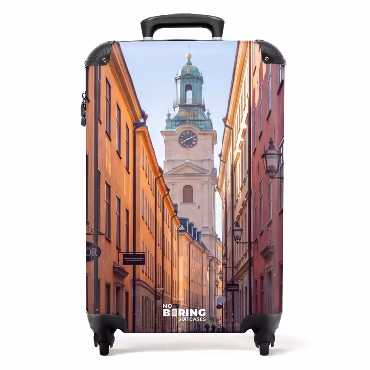 Suitcase - Street - Bell Tower - City - Architecture - Historical — 1