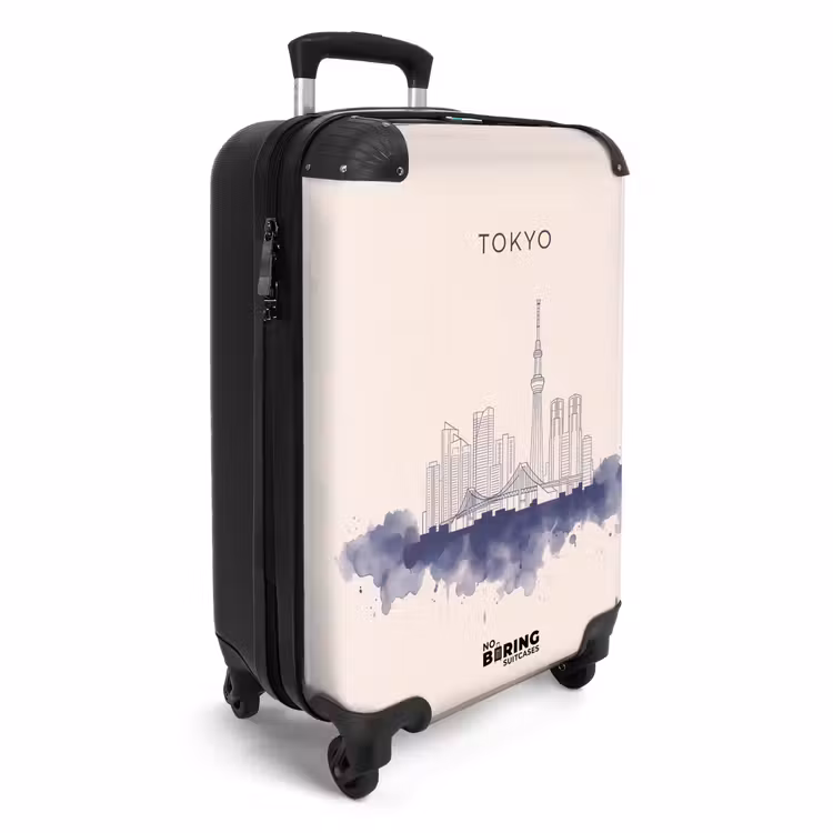 Suitcase - Tokyo - Skyline - City - Abstract - Blue — 4