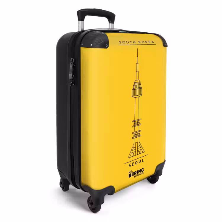 Suitcase - Tower - Seoul - Architecture - Minimalist - Yellow — 4