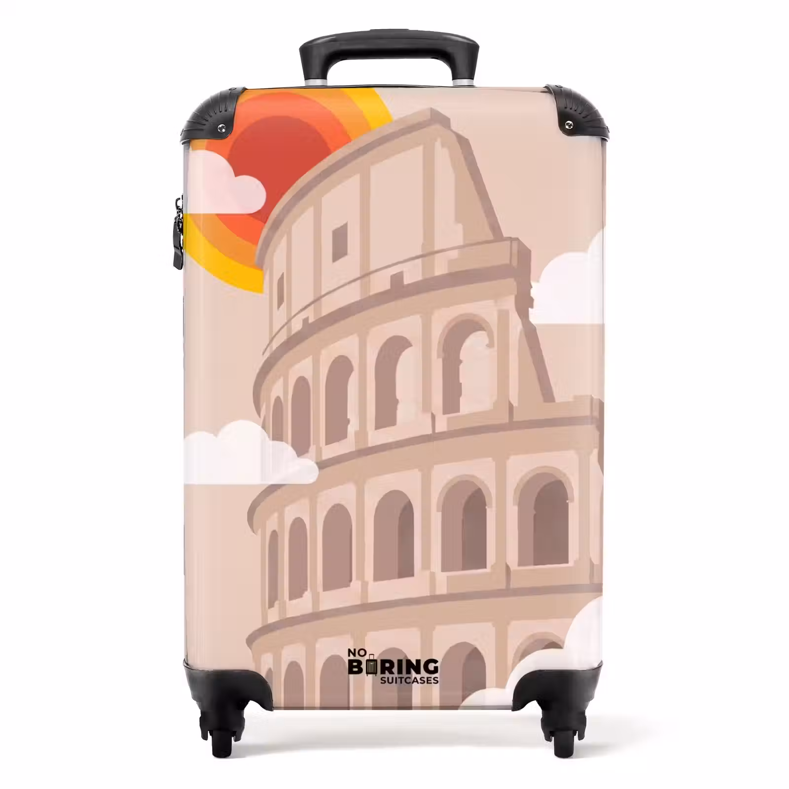 Suitcase - Colosseum - Sunrise - Rome - Architecture - Beige — 1