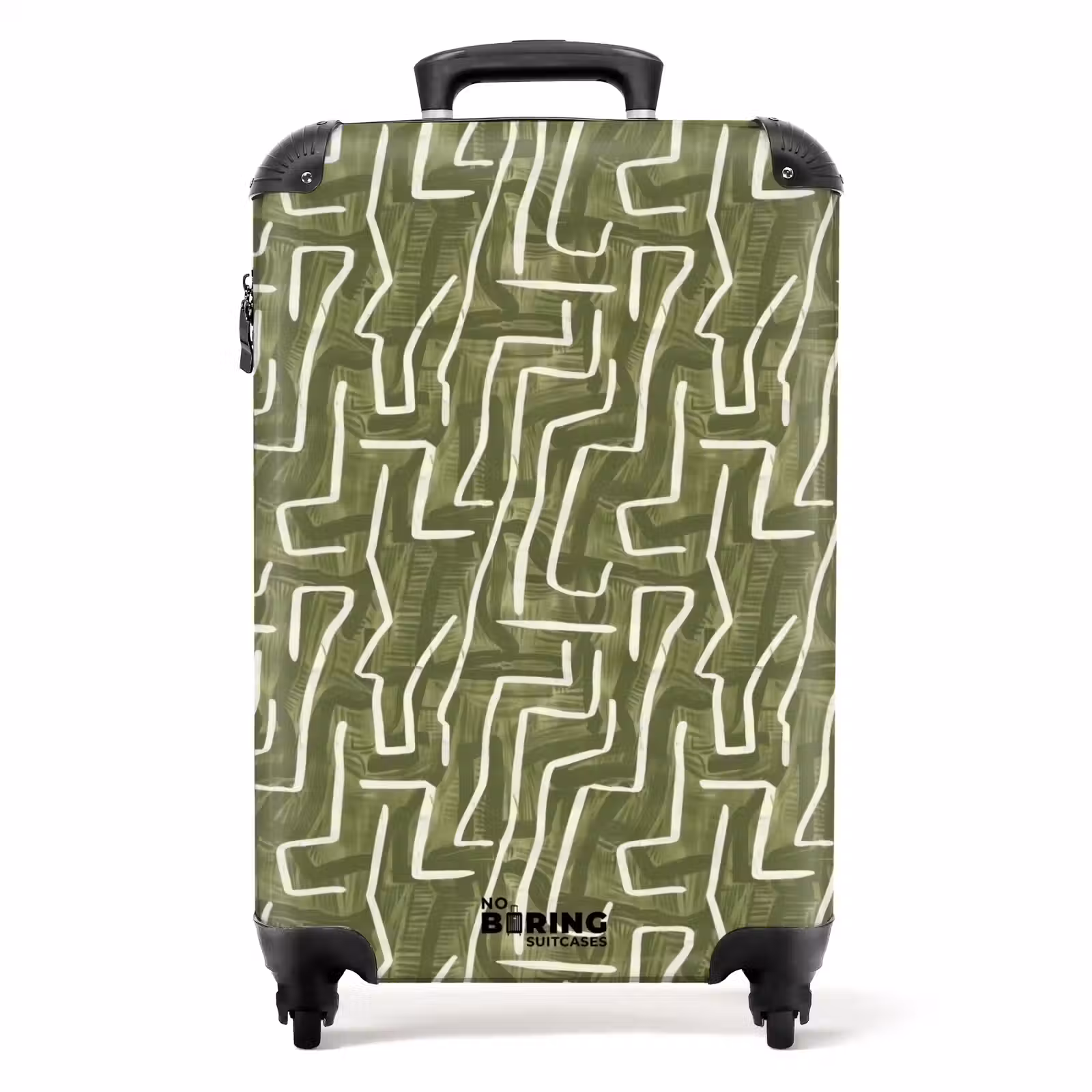 Suitcase - Green - Abstract - Brushstrokes - Pattern — 1
