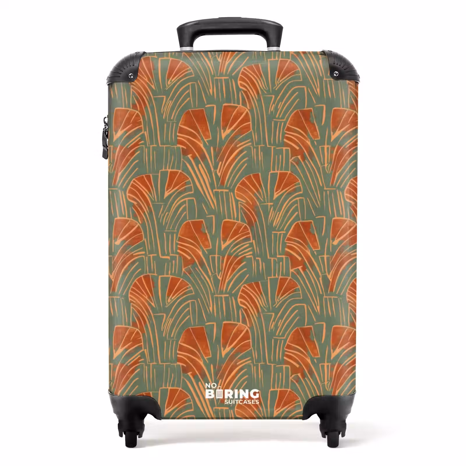 Suitcase - Green - Terracotta - Decorative - Fans — 1