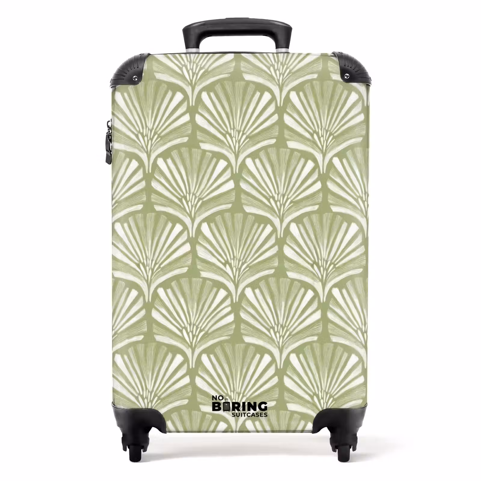 Suitcase - Salvia - Ginkgo Biloba - Fan - Pattern — 1