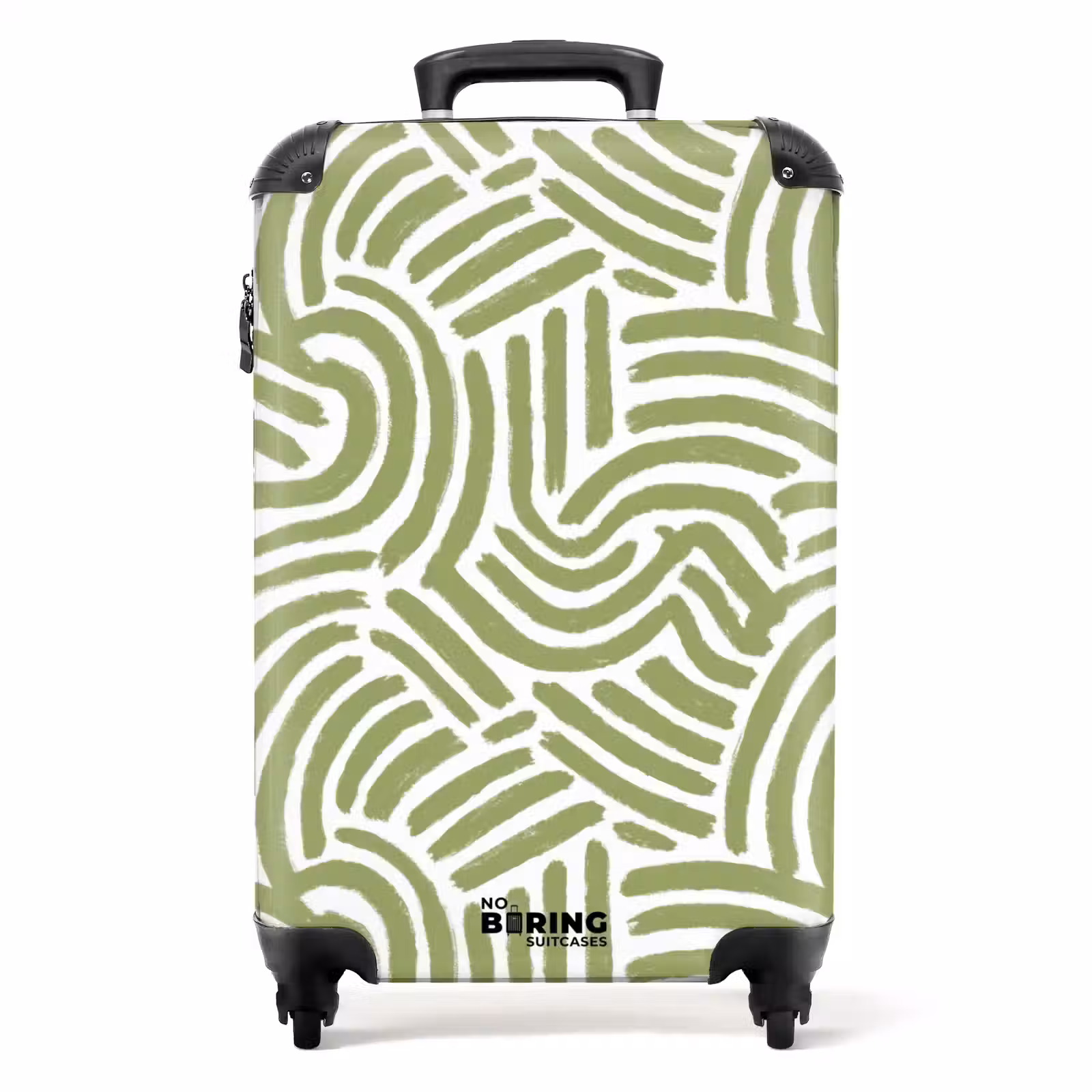 Suitcase - Salvia Green - Abstract - Arches - Hand-drawn - Pattern — 1