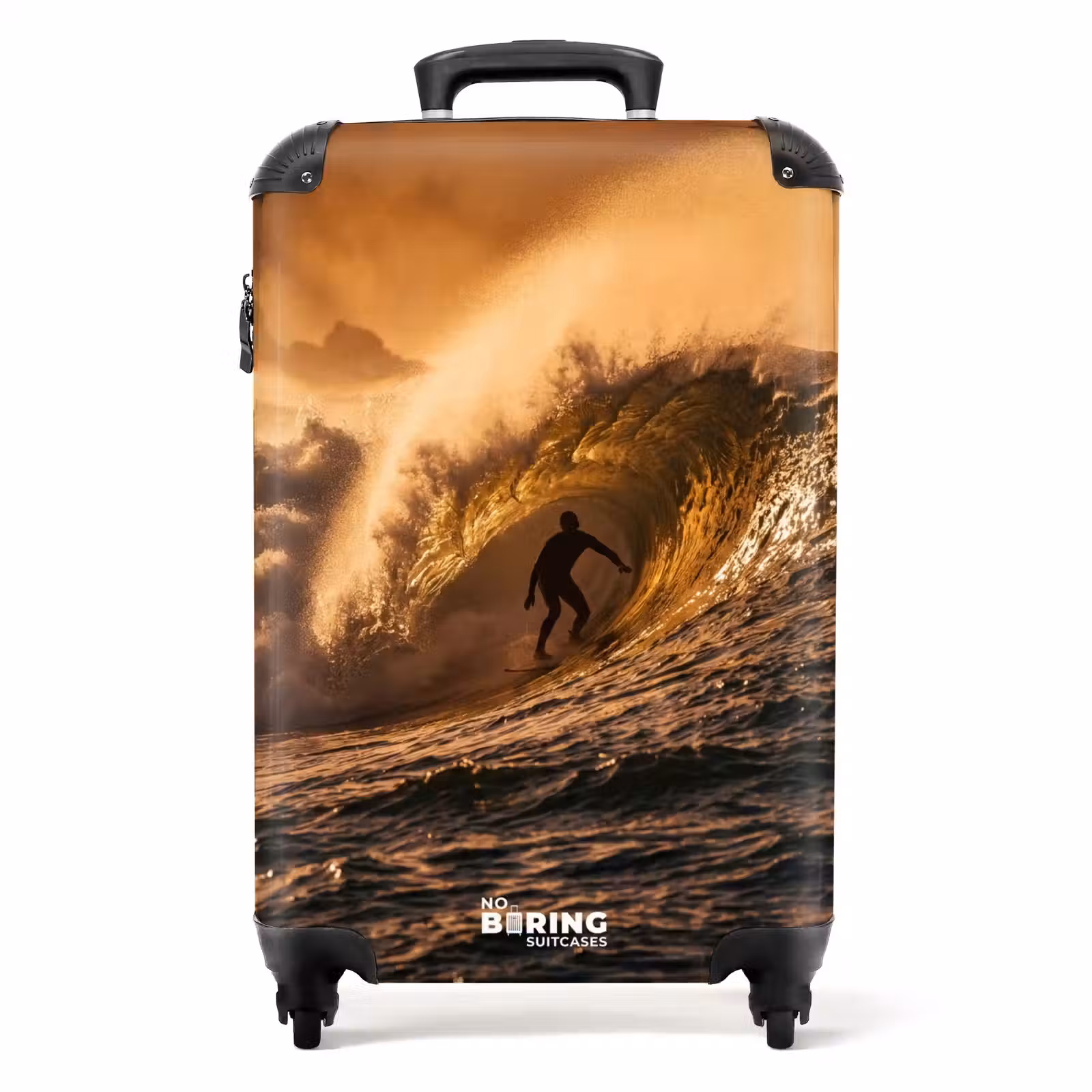 Suitcase - Surfer - Wave - Ocean - Sports - Orange — 1