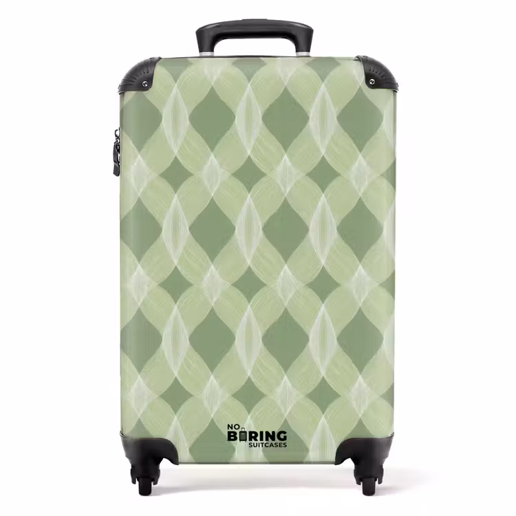 Suitcase - Foliage - Geometric - Organic - Latticework - Pattern — 1