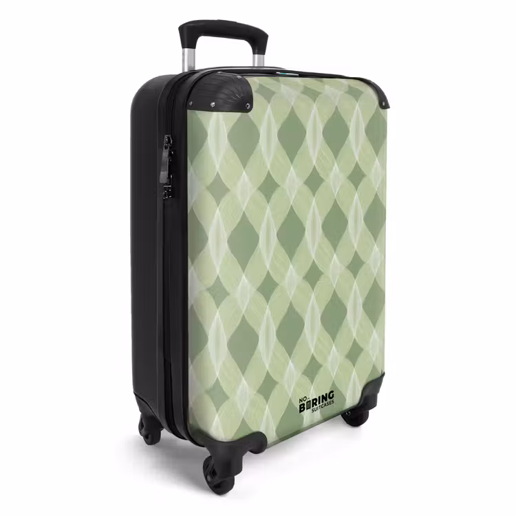 Suitcase - Foliage - Geometric - Organic - Latticework - Pattern — 4