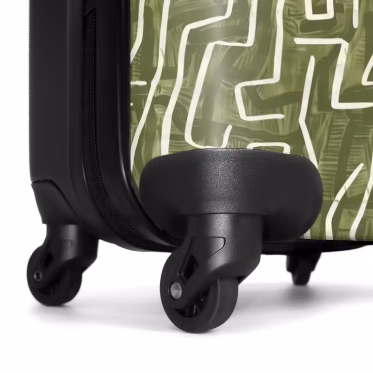 Suitcase - Green - Abstract - Brushstrokes - Pattern — 6