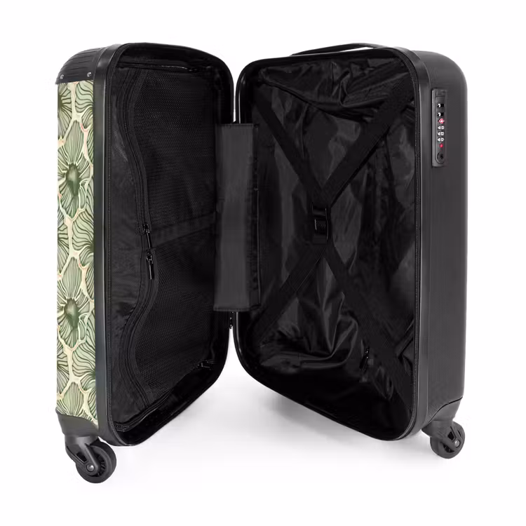Suitcase - Green - Botanical - Flowers - Organic - Pattern — 3