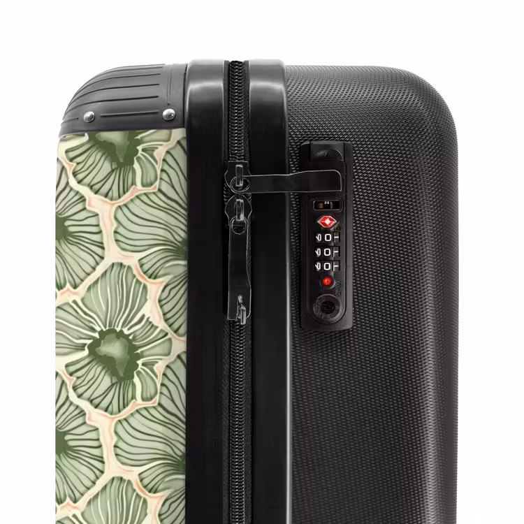 Suitcase - Green - Botanical - Flowers - Organic - Pattern — 5