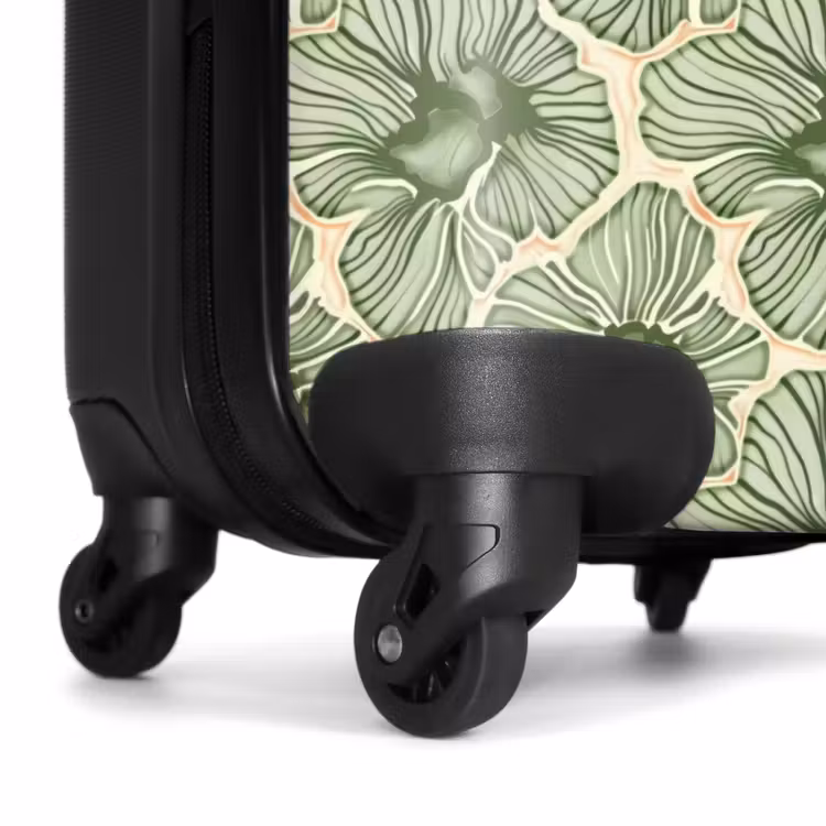 Suitcase - Green - Botanical - Flowers - Organic - Pattern — 6