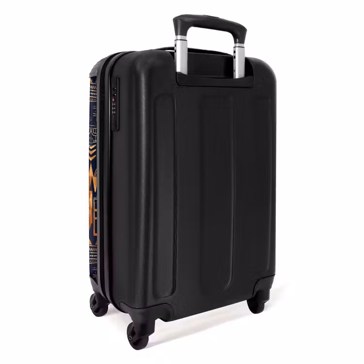 Suitcase - Midnight Blue - Copper - Tribal - Masks — 2